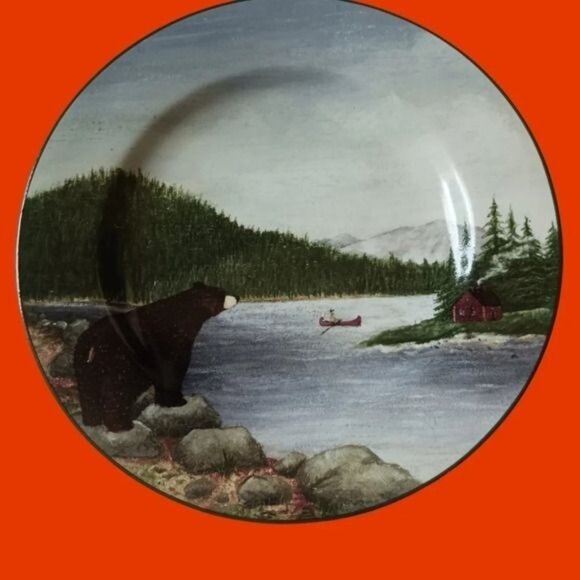 Sakura northwoods stoneware salad dessert plates set of 3 - Picture 4 of 8